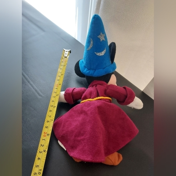 Vintage Disney Store Sorcerer Mickey Mouse Fantasia 9in Bean Bag Plush - Picture 5 of 8